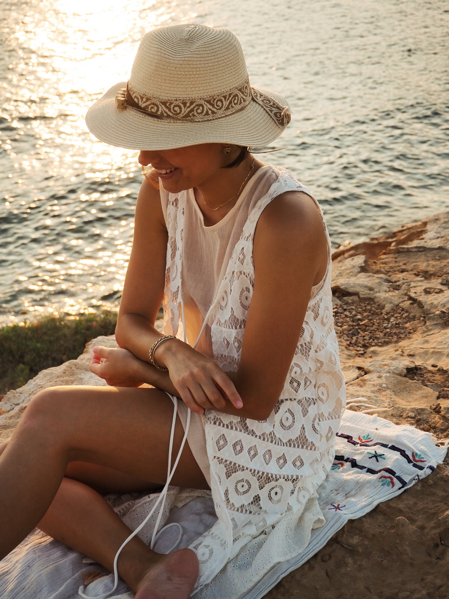 Hat Sunset in Ibiza