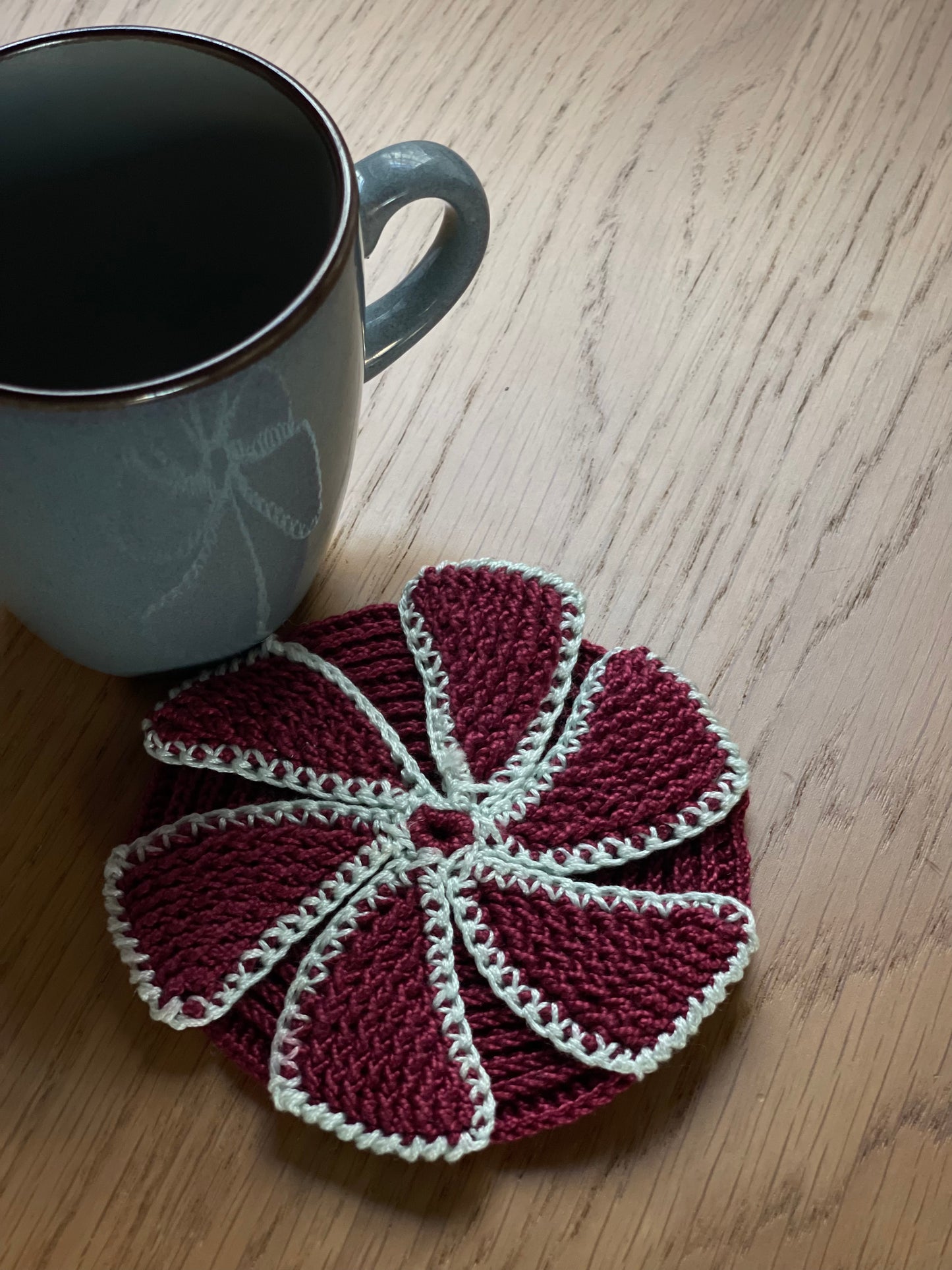 Hand-Embroidered Saucer