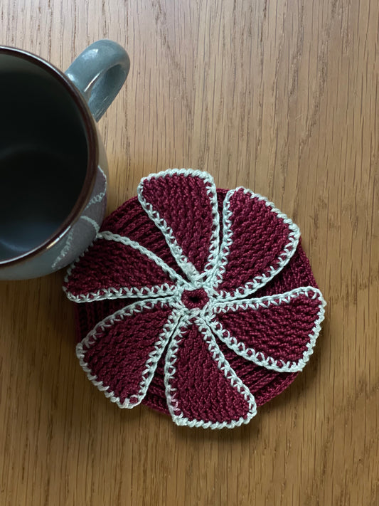 Hand-Embroidered Saucer