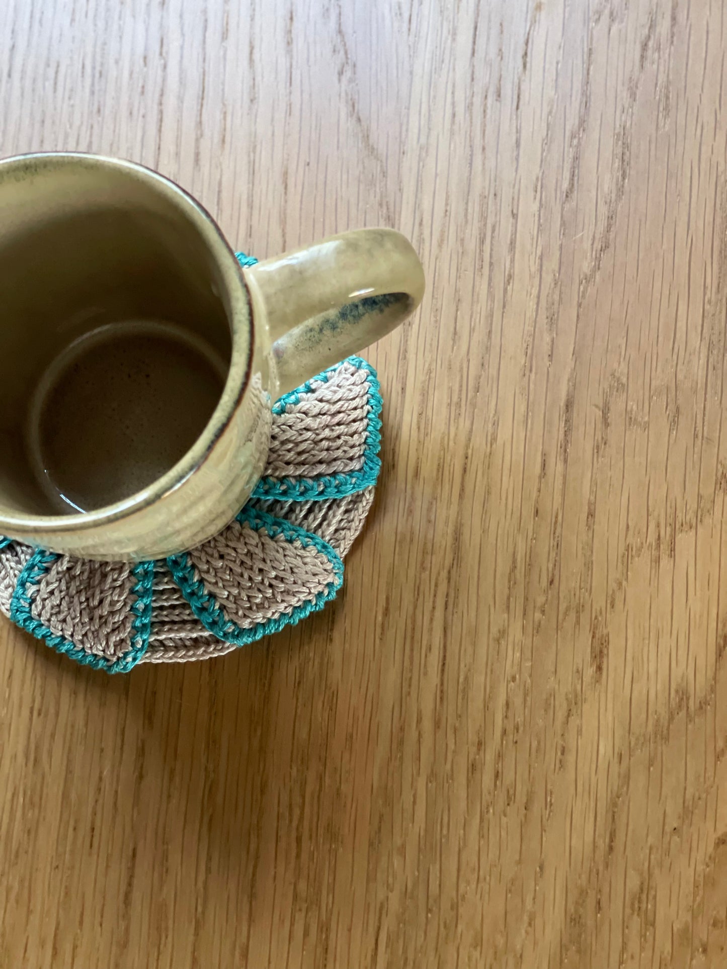 Hand-Embroidered Saucer