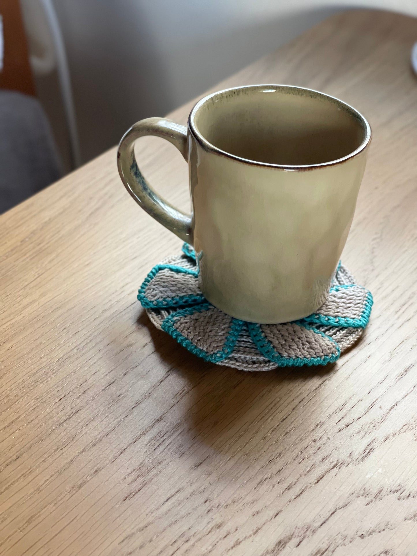 Hand-Embroidered Saucer