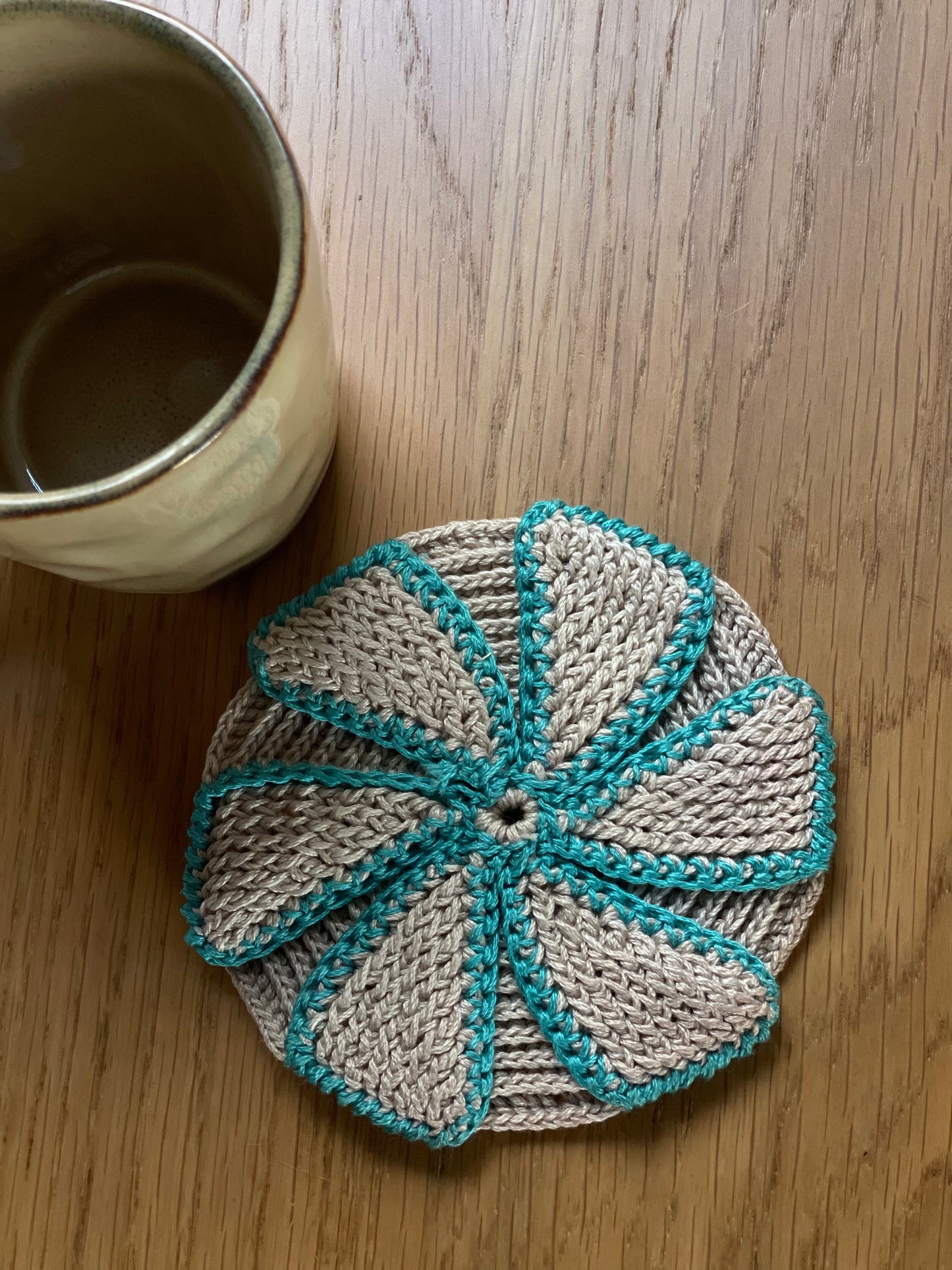 Hand-Embroidered Saucer