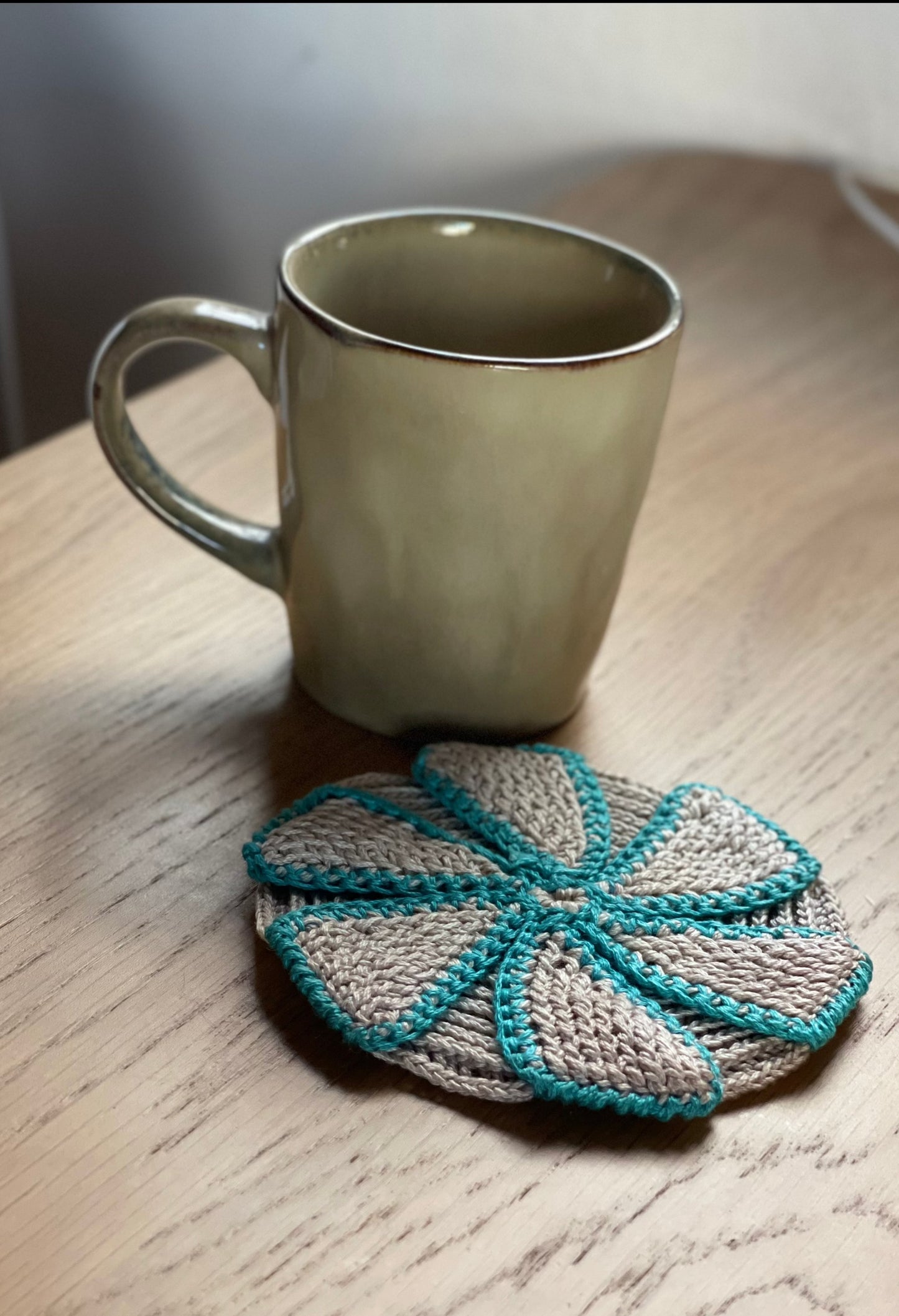 Hand-Embroidered Saucer